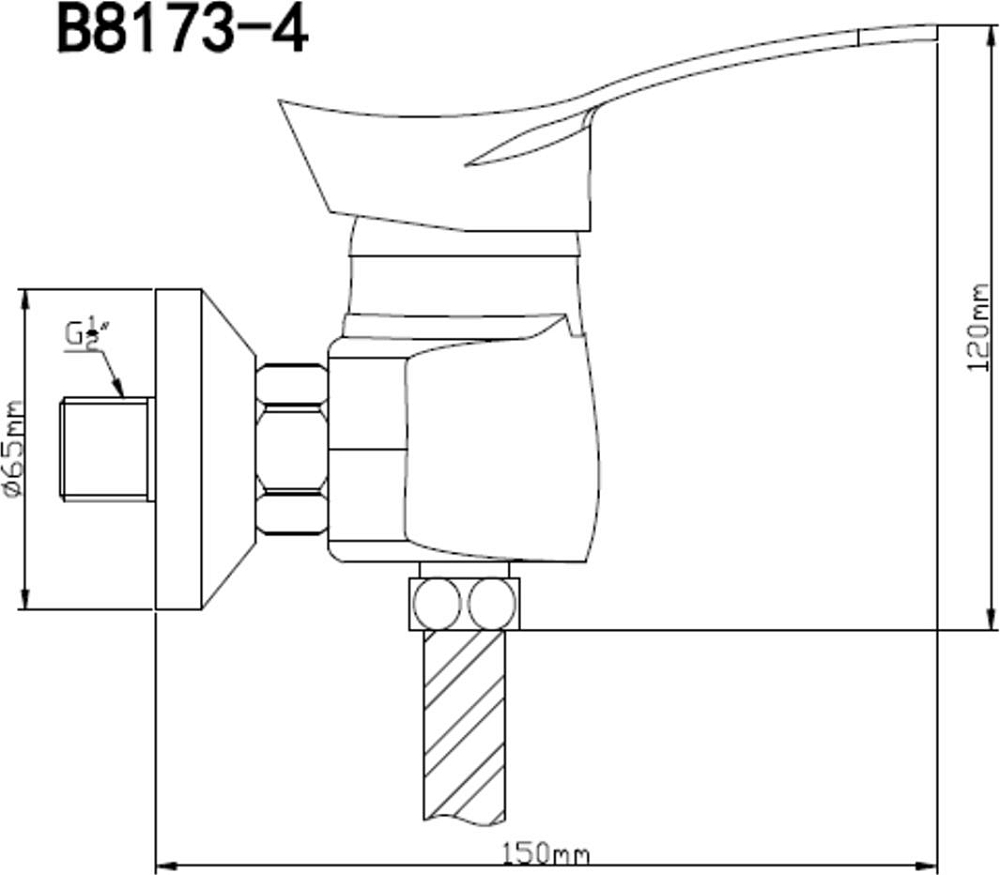 Водяной полотенцесушитель с краном Маевского Lemark Unit LM45607BL