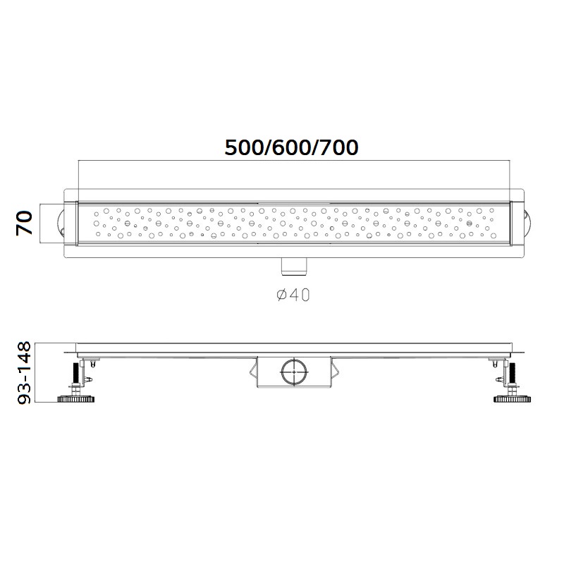 Лоток душевой Haiba HB92700 сатин