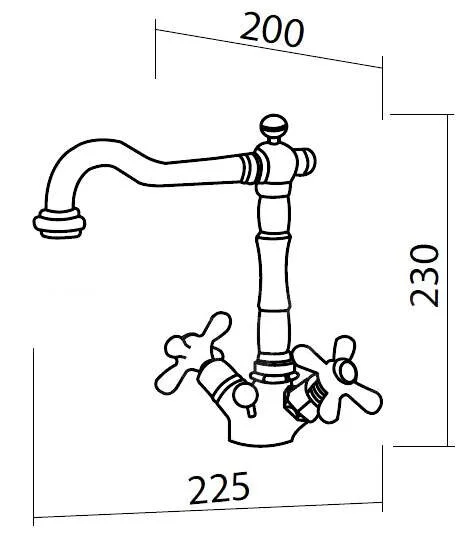 Смеситель для раковины M&Z Epoca EPC02133 хром