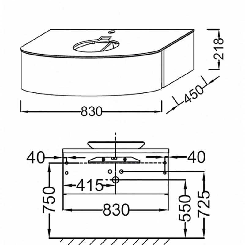 Тумба под раковину Jacob Delafon Presquile EB1106-G1C/E4439-00 белый