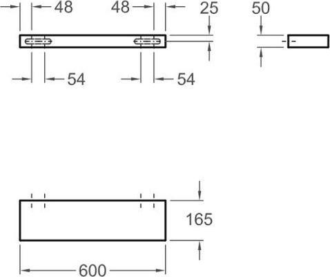 Полка 60 см Geberit iCon 840960000, белый