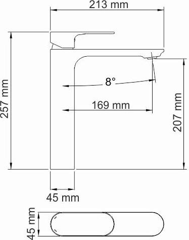 Смеситель для раковины WasserKRAFT Elbe 7403H