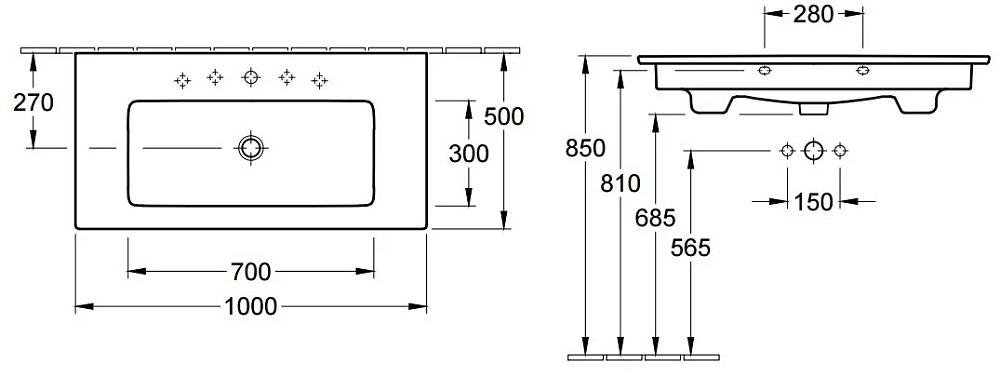 Раковина Villeroy&Boch Venticello 4104ALR1 белый