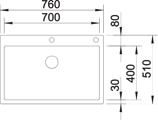 Кухонная мойка Blanco Claron 700-IF/A Durinox 523394