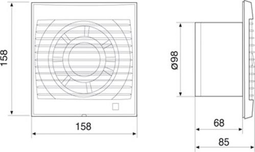 Вытяжной вентилятор Soler&Palau Decor 100C 12V