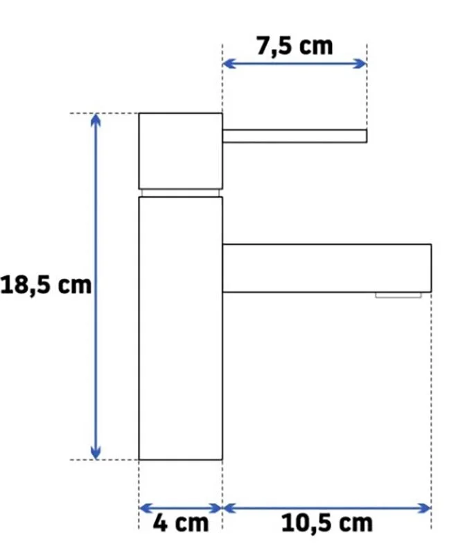 Смеситель для раковины Rea Tess REA-B5661 золото