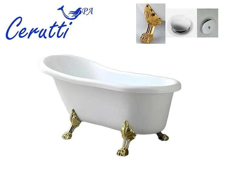 Акриловая ванна Cerutti Spa Classic CT9668 белый