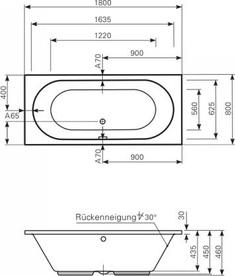 Акриловая ванна Mauersberger Ausana 180х80 1018000301