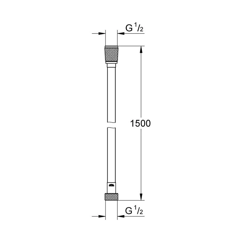 Душевой шланг Grohe 27505001 хром