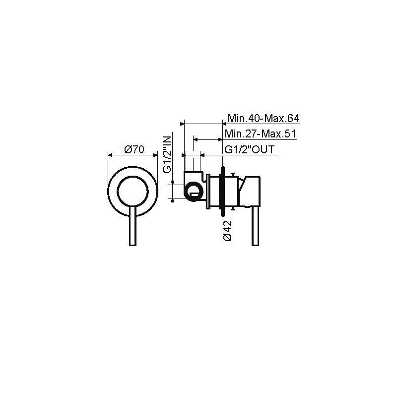 Смеситель для душа Plumberia Selection Ixo KITXO1135BO белый