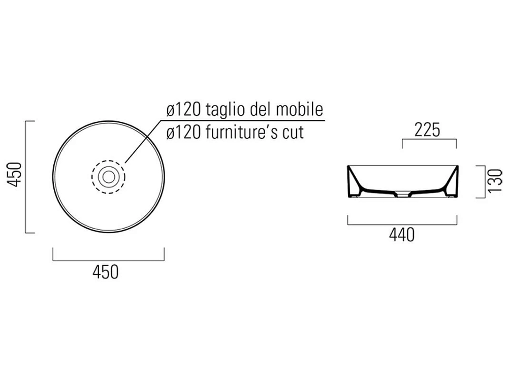 Раковина накладная GSI Kube X 942709 белый