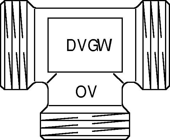 Тройник Oventrop Cofit S G1"