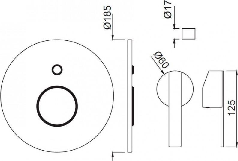 Смеситель для ванны Jaquar Fonte FON-CHR-40079K