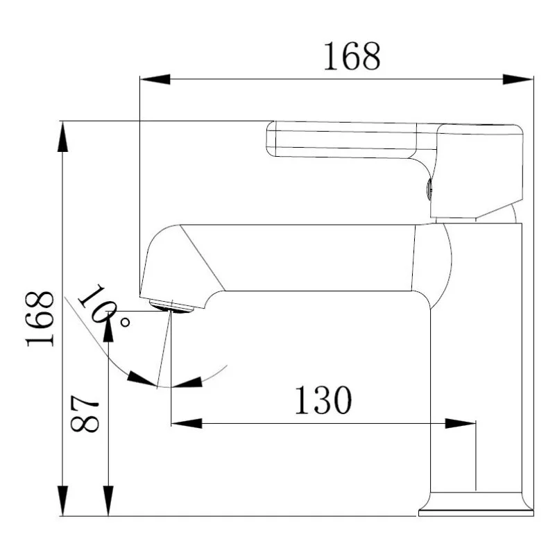 Смеситель для раковины Voda Column CLM26M хром