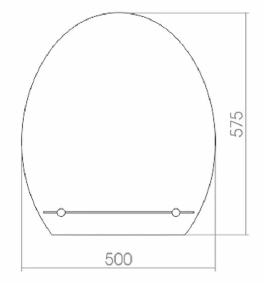 Зеркало Loranto Уют 410 белый