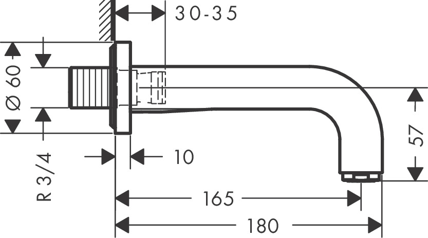 Излив для ванной Axor Citterio 39410250, золото