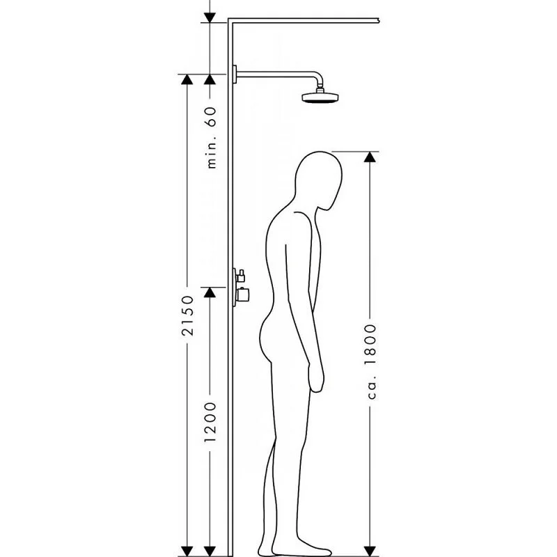 Верхний душ Hansgrohe Select E, 30 х 16 см, EcoSmart, 2 режима струи, с держателем, хром/белый, 26609400