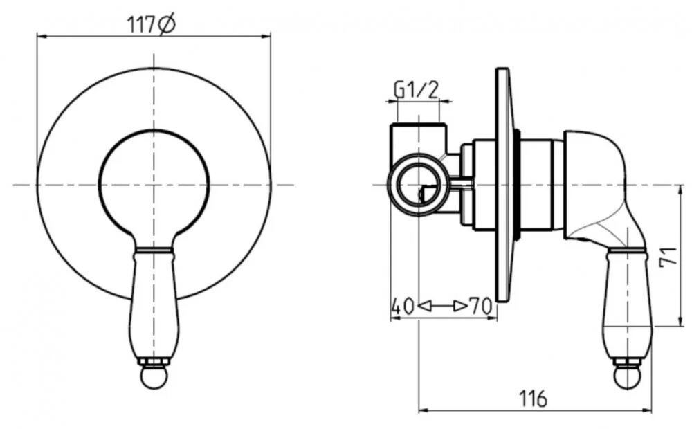 Смеситель для душа M&Z Desy DSY02702 хром