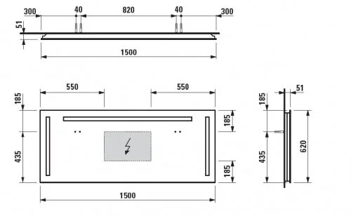 Зеркало Laufen Pro 139547.0000