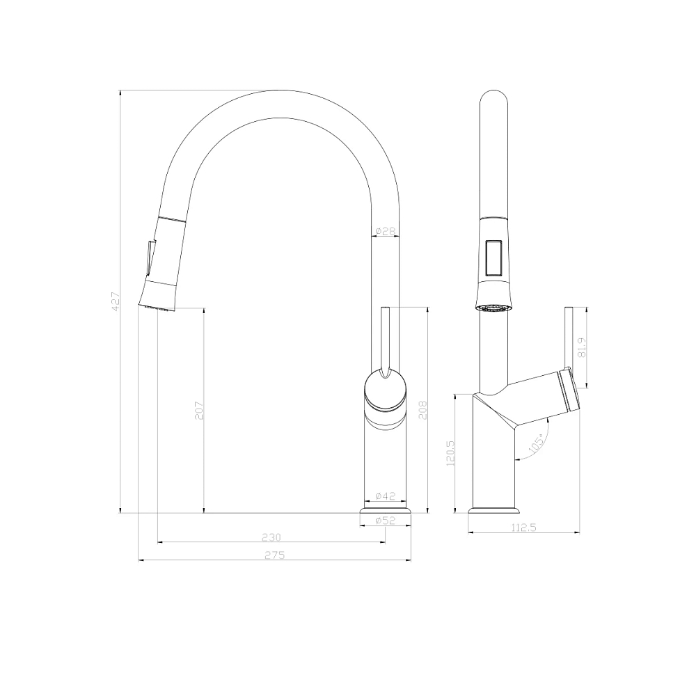 Смеситель для кухни Lemark Minima LM3850C хром