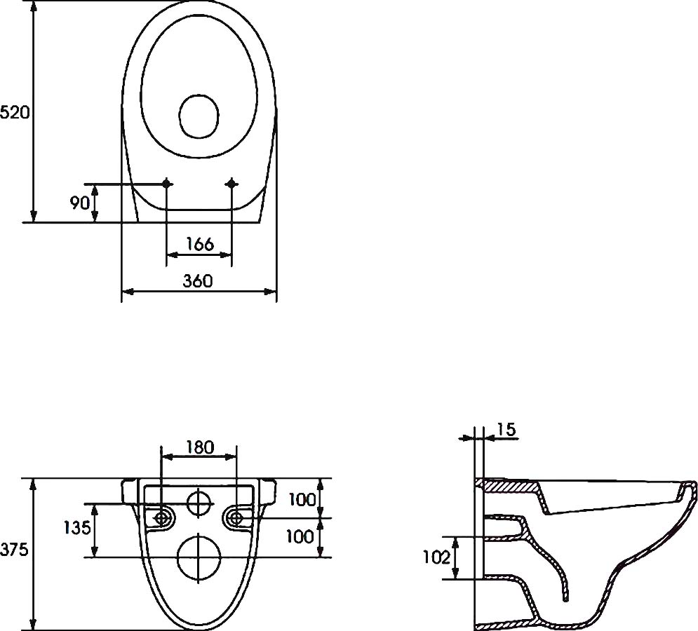 Подвесной унитаз Cersanit Delfi B P-MZ-DELFI