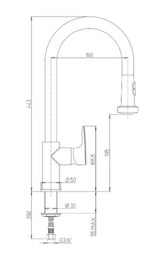 Смеситель для кухни Paini Parallel 47CR591LL хром