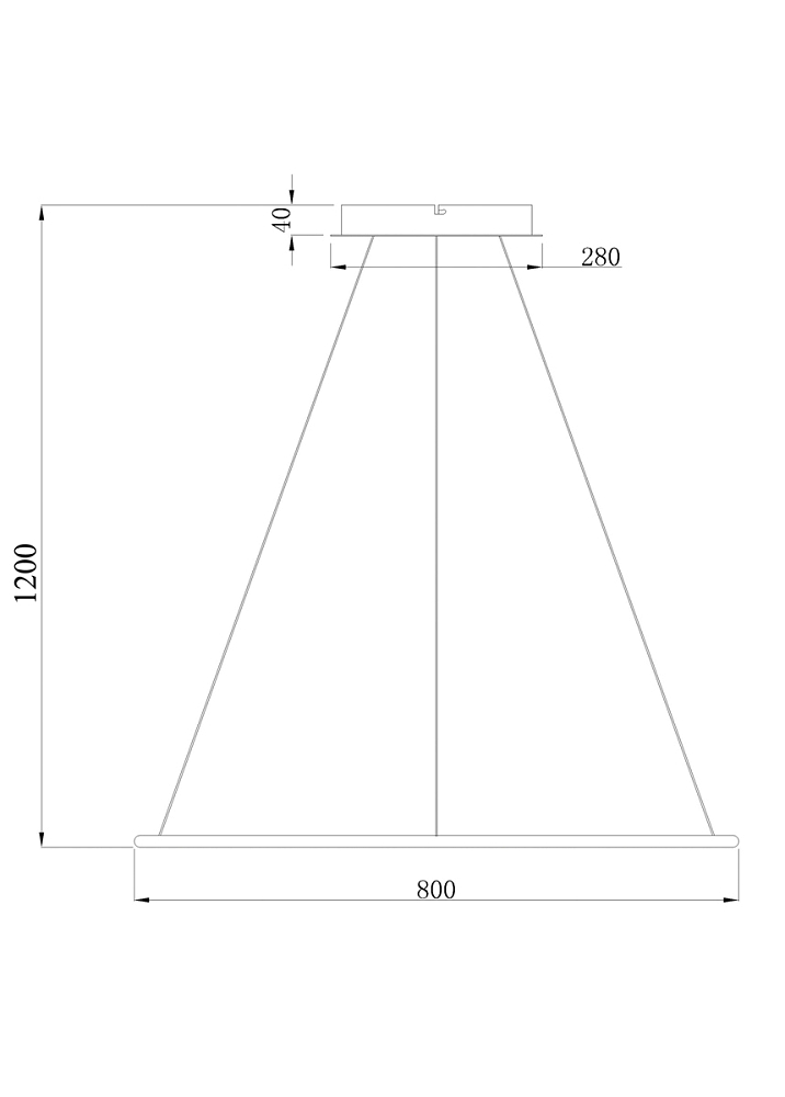 Светильник подвесной Donolux S111024/1R 48W White In