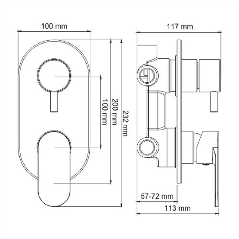 Душевая система WasserKRAFT Mindel 8500 А85161 белый