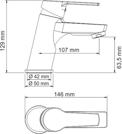 Смеситель WasserKRAFT Rhin 4403 для раковины