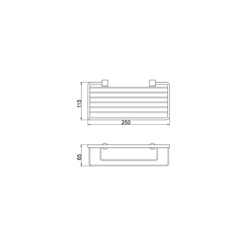 Полка Veragio Basket VR.GFT-9046.CR хром