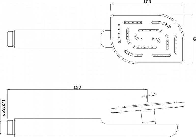 Душевая лейка Jaquar Maze HSH-CHR-85537