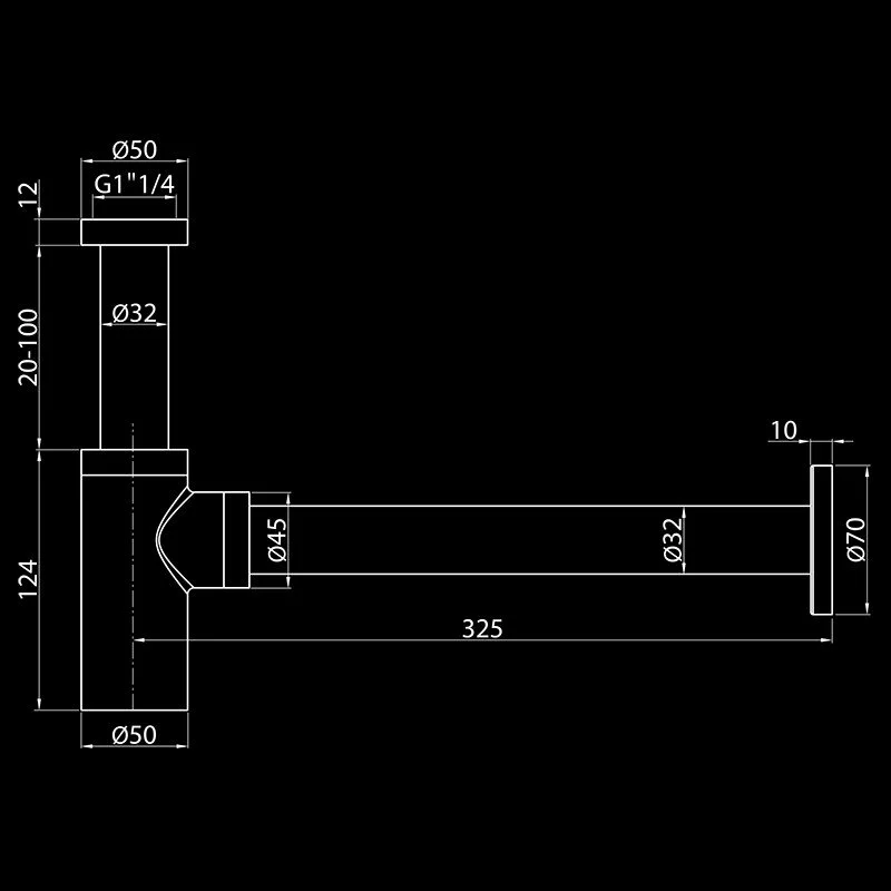 Сифон для раковины Elghansa Waste Systems WBT-514 хром