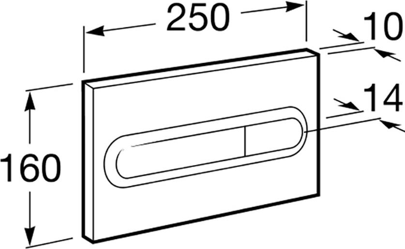 Кнопка смыва Roca Dual 890095001 хром