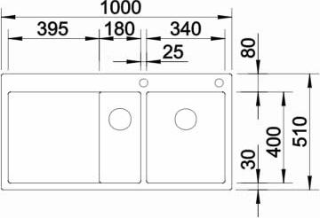 Кухонная мойка Blanco Claron 6S-IF 521645 чаша справа