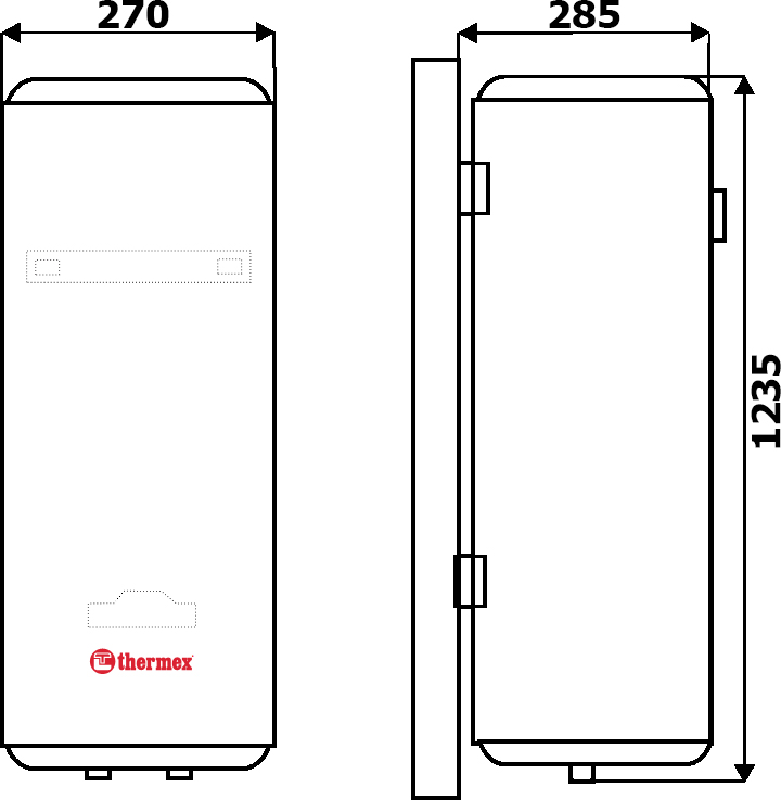 Водонагреватель Thermex Ultra Slim IU 50 V