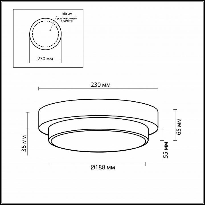 Накладные светильники Odeon Light Holger 2744/1C