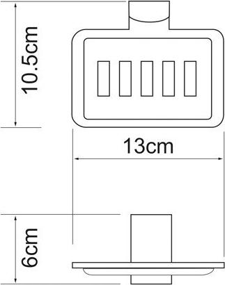 Мыльница Wasserkraft Leine 5069WHITE