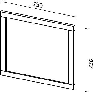 Зеркало Sanvit Кантри 75