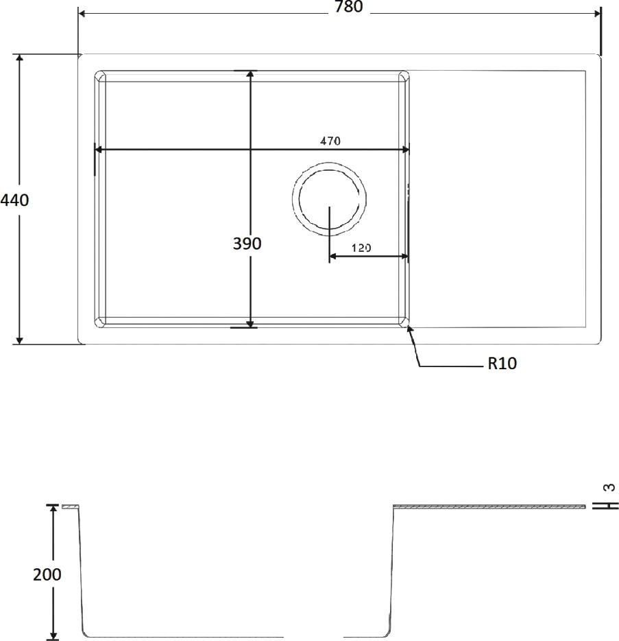 Кухонная мойка Zorg Inox R 7844, сталь