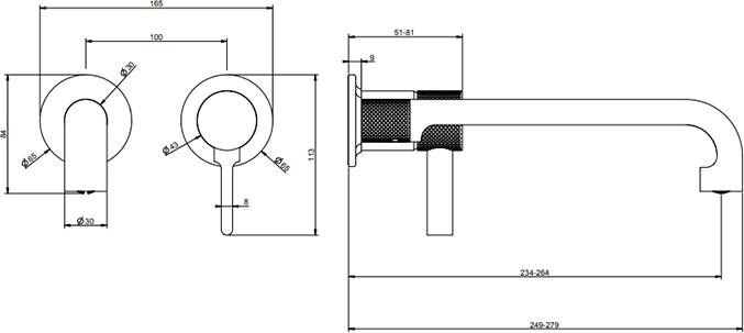 Смеситель для раковины Gessi Inciso 58089#246, золото