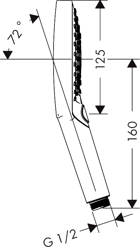 Душевая лейка Hansgrohe Raindance Select S 26530700, матовая белая