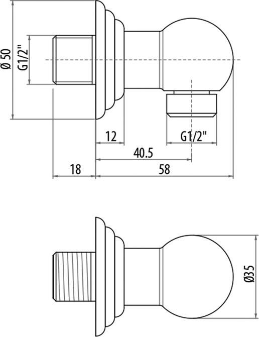 Шланговое подключение Gattoni PD PRARE11DOoro золото