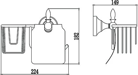 Держатель туалетной бумаги Savol Серия 68b S-R06851B золото