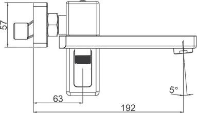 Смеситель для ванны Gappo G3018