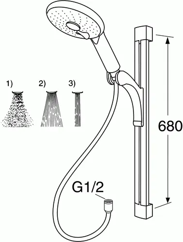 Душевой гарнитур Gustavsberg Coloric 4110339023