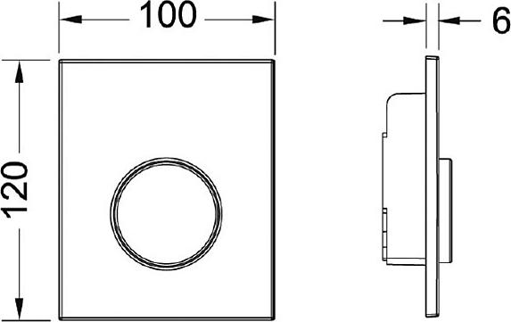 Кнопка смыва Tece Loop Urinal 9242600 белая