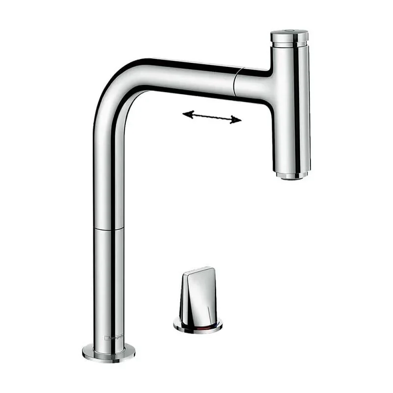 Смеситель для кухни Hansgrohe Metris Select 73825000 хром