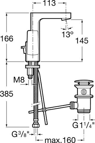 Смеситель для раковины Roca L90 5A4001C00