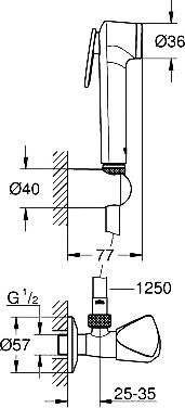 Гигиенический душ Grohe Tempesta F Trigger Spray 30 27514001