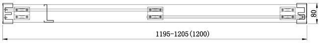 Душевая дверь Aquanet Delta NPD6122 профиль хром, стекло прозрачное